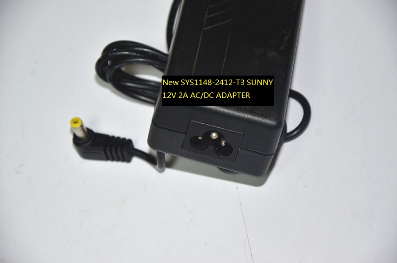 New SYS1148-2412-T3 SUNNY 12V 2A AC/DC ADAPTER POWER SUPPLY